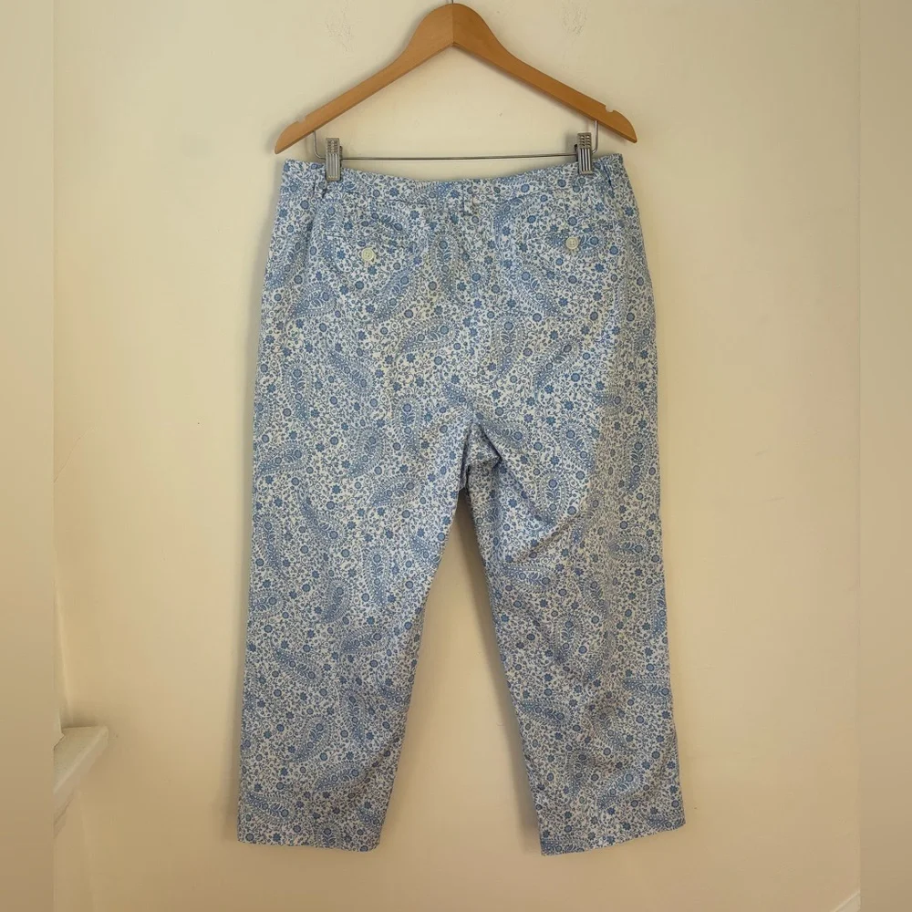 Brooks Brothers Cotton Paisley Capris​ - Picture 3 of 12